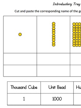 introductory tray worksheet decimal system by madoka nishio tpt