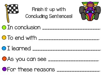 conclusion sentence starters