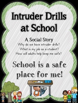 Preview of Intruder Drill Social Story: Single Classroom Use License