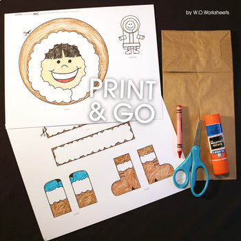 Inuit Craft - Eskimo Craft by WOWorksheets | Teachers Pay Teachers