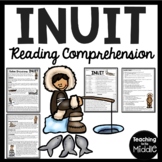 Inuit Native Americans Reading Comprehension Worksheet Tri