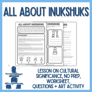Preview of Winter Activity - Inukshuks -  Indigenous Education
