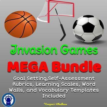 Preview of Invasion Games Unit MEGA Bundle with printable assessments, word walls, & more