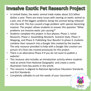 Preview of Invasive Exotic Pet Research Project