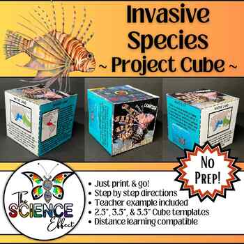 Preview of Invasive Species ~ 3D Research Project Cube