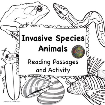 Preview of Invasive Species Nonfiction Texts and Activities in Black and White