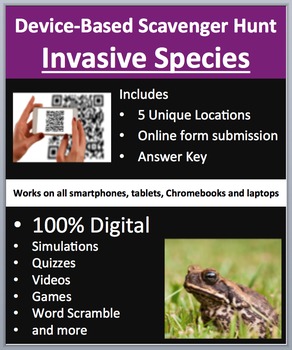 Preview of Invasive Species - Device-Based Scavenger Hunt Activity - Let the Hunt begin!