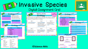 Preview of Invasive Species: Ecology Digital Assignment Grid- Webquest (NO PREP)