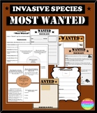Invasive Species "Most Wanted" Activity EDITABLE PPT and T