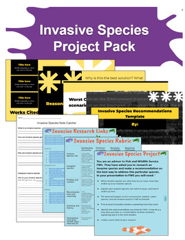 Preview of Invasive Species Project and Presentation Pack