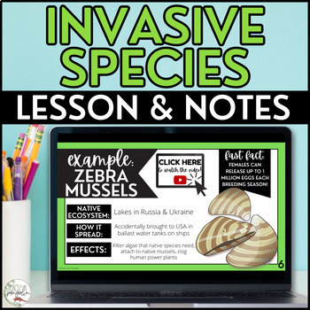 Preview of Invasive Species Slideshow and Guided Notes - Biomes and Ecosystems Worksheets