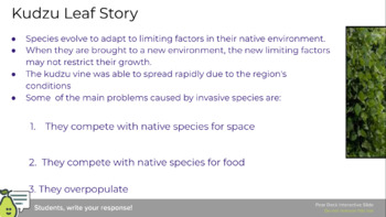 Preview of Invasive species google slides lesson