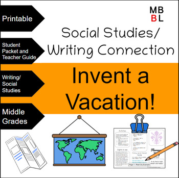 Preview of Invent a Vacation!-City Study-Creative-Research-ELA/Social Studies Connection