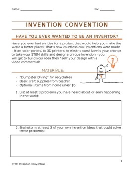 Preview of Invention Convention - Design and market your own invention!