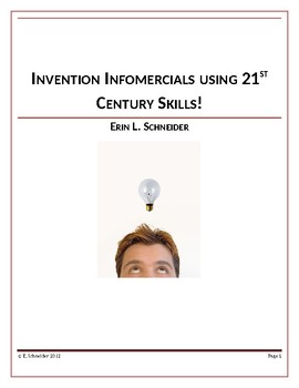 Preview of Invention Infomercials using 21st Century Skills!