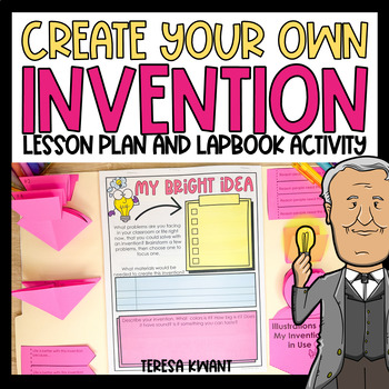 Preview of Invention Lapbook Lesson and Activity Kit With Writing Graphic Organizers