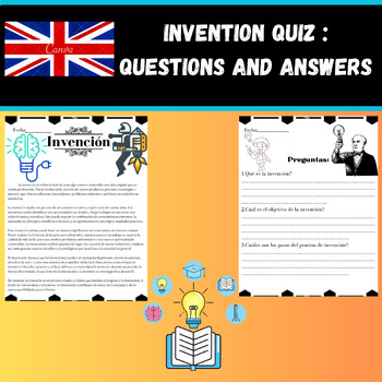 Preview of Invention Quiz : Questions and Answers