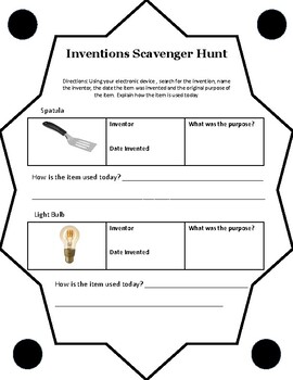 Preview of Invention Scavenger Hunt