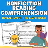Invention of the Light Bulb Nonfiction Reading, Main Idea,