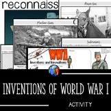 Inventions of World War 1 Activity with Primary Source Quo