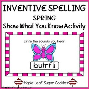 Preview of Inventive Spelling - Spring - Distance Learning - Google Slides