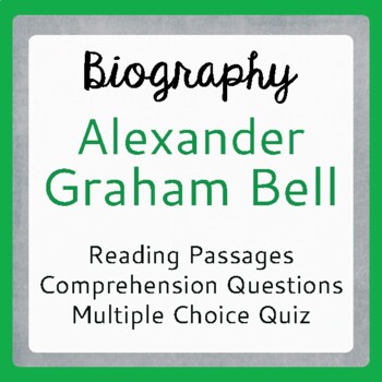 Preview of Inventor ALEXANDER GRAHAM BELL Informational Texts Activities PRINT and EASEL