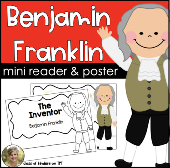 Preview of Inventor: Benjamin Franklin Mini Reader & Poster Set First Kindergarten