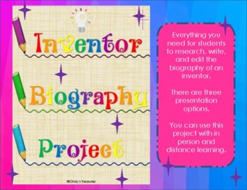 Preview of Inventor Biography Writing and Presentation