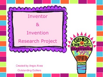 Preview of Inventor & Invention Research Project
