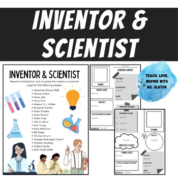 Preview of Inventor & Scientist - Science Enrichment/Research (+ Digital Version)