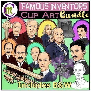 Preview of Inventors Clip Art Bundle