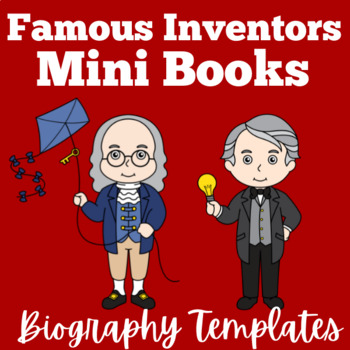 Preview of FAMOUS INVENTOR INVENTIONS Report Templates Graphic Organizers 1st 2nd 3rd Grade