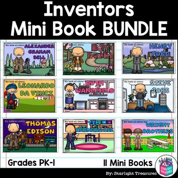 Preview of Inventors Mini Book Bundle for Early Learners