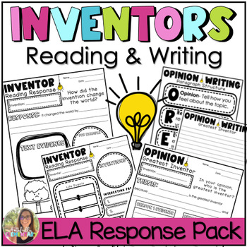 Preview of Inventors Opinion Writing and Reading Activities