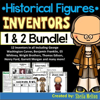Preview of Inventors Volume 1 and 2 BUNDLE! Biography Information and Writing Activities