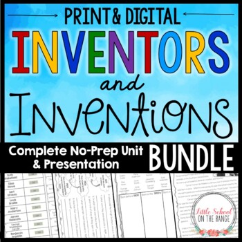 Preview of Inventors and Inventions BUNDLE | Print and Digital