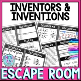 Inventors and Inventions Escape Room Activity - Notable Sc