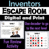 Famous Inventors and Inventions Activity Escape Room
