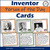 Inventors in History Person of the Day Cards