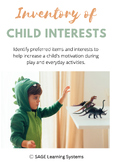 Inventory of Child Interests (motivate to communicate!)