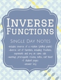 Inverse Functions - Interactive Student Notes