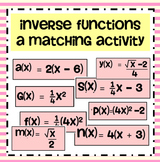 Inverse Functions Matching Activity