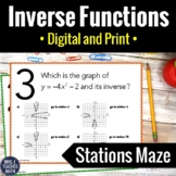 Inverse Functions Activity | Digital and Print