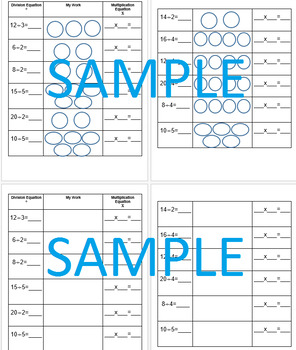 Preview of Inverse Operations Multiplication Division Differentiated Organizer