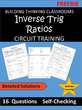 Preview of Inverse Trig Ratios Circuit Training - Geometry (SOH-CAH-TOA)
