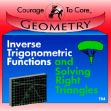 Inverse Trigonometric Functions and Solving Right Triangle