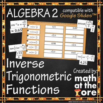Preview of Inverse Trigonometric Functions for Google Slides™