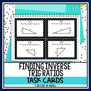 Preview of Inverse Trigonometric Ratios: 24 Task Card