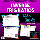 Inverse Trig Ratios Finding Angles Task Cards