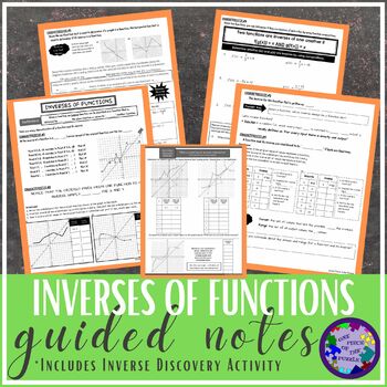 Preview of Inverses of Functions Guided Notes